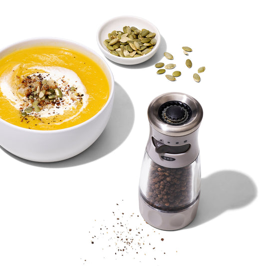 Contoured Mess-Free Grinder - Pepper