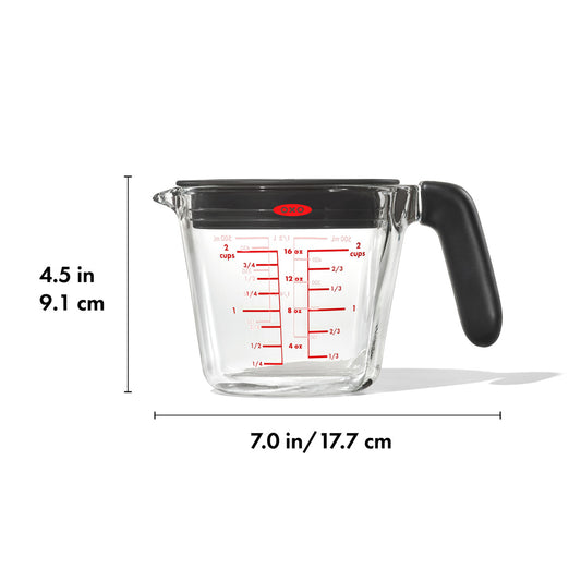 Good Grips Glass Measuring Cup with Lid - 2 Cup/ 500ml