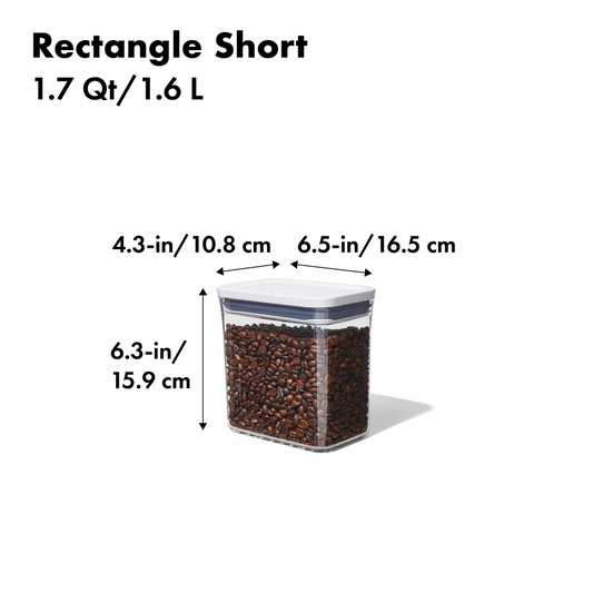 POP 2.0 Rectangle, Short (1.6 Litre)