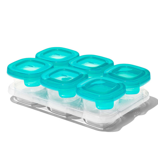 Silicone Baby Blocks - Teal - small