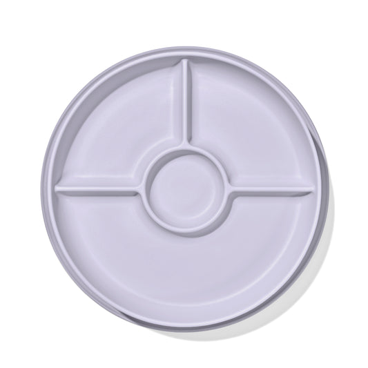 Stick & Stay Divided Plate - Lilac