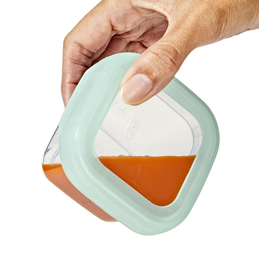 Baby Blocks Food Storage Containers (120 ml) - Opal