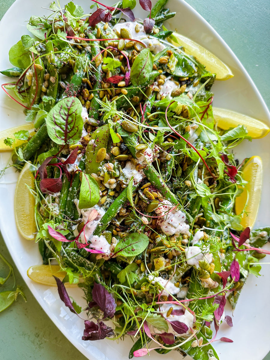 Grilled Beans & Peas