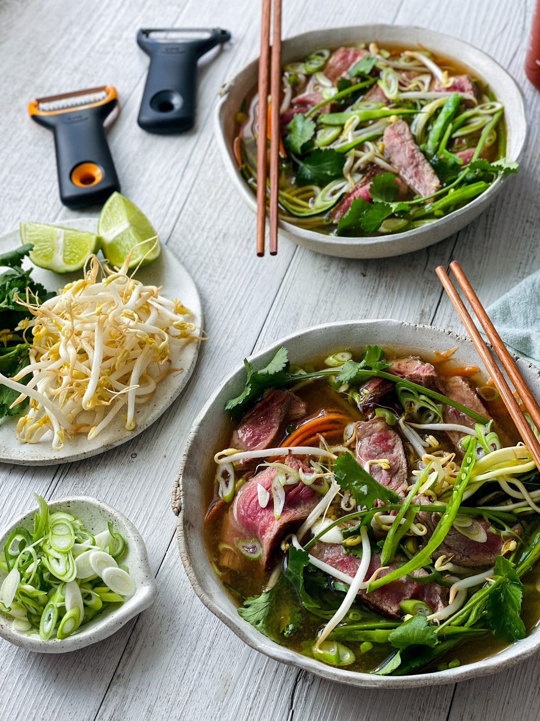 Grilled Beef & Veggie Pho