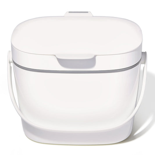 Easy-Clean Compost Bin - White