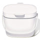 Easy-Clean Compost Bin - White