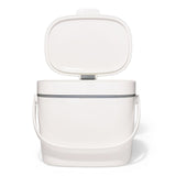 Easy-Clean Compost Bin - White