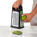 Etched Box Grater with Removeable Zester