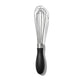 Mini Whisk, 18cm, Stainless Steel, Black