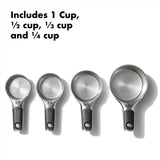4 Piece Stainless Steel Measuring Cup Set