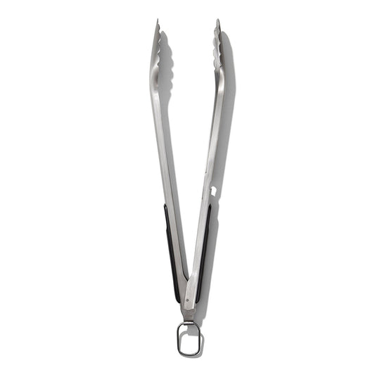Grilling Tongs with Built-In Bottle Opener