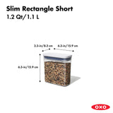 POP 2.0 Slim Rectangle, Short (1.1 Litre)
