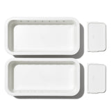 2-Piece Adjustable Drawer Bin Set