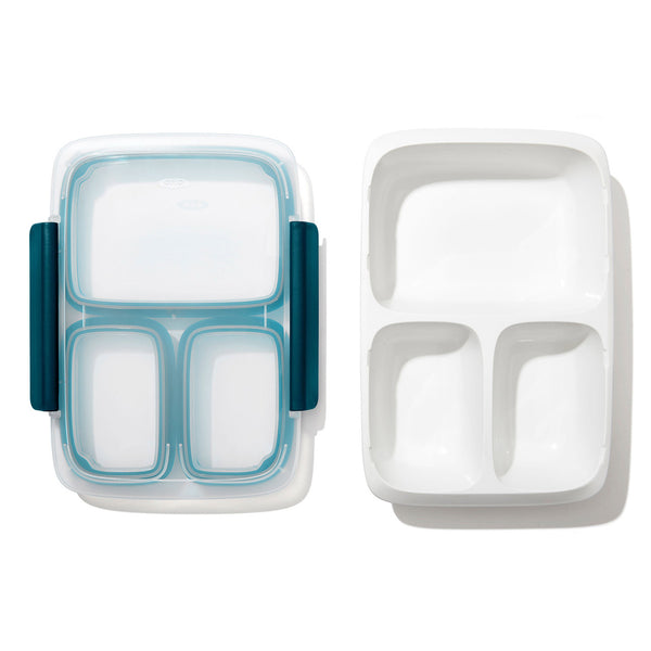 Prep & Go Divided Container 0.9L