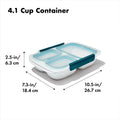 Prep & Go Divided Container 0.9L