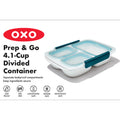 Prep & Go Divided Container 0.9L
