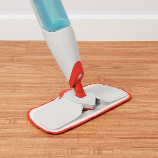 Microfiber Spray Mop with Slide-Out Scrubber