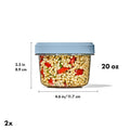 Twist & Stack Container, 2 Pack / 592ml