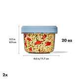 Twist & Stack Container, 2 Pack / 592ml