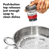 OXO Outdoor Soap Dispensing Dish Brush with Storage Case