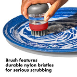 OXO Outdoor Soap Dispensing Dish Brush with Storage Case