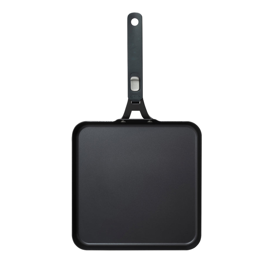OXO Outdoor Carbon Steel Square Griddle Pan with Removable Handle - 10.5in/ 26.5cm