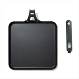OXO Outdoor Carbon Steel Square Griddle Pan with Removable Handle - 10.5in/ 26.5cm