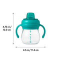 Grow Soft Spout Cup with Removable Handles - Teal