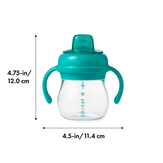 Grow Soft Spout Cup with Removable Handles - Teal