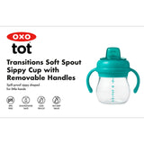 Grow Soft Spout Cup with Removable Handles - Teal