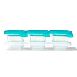 Silicone Baby Blocks - Teal - small