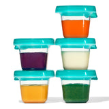 Silicone Baby Blocks - Teal - small