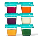 Silicone Baby Blocks - Teal - small