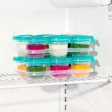 Silicone Baby Blocks - Teal - small