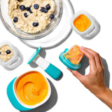 Silicone Baby Blocks - Teal - small
