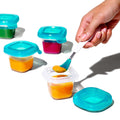 Silicone Baby Blocks - Teal - small