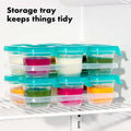 Silicone Baby Blocks - Teal - small