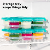 Silicone Baby Blocks - Teal - small