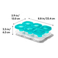 Silicone Baby Blocks - Teal - small