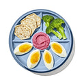 Stick & Stay Divided Plate - Dusk