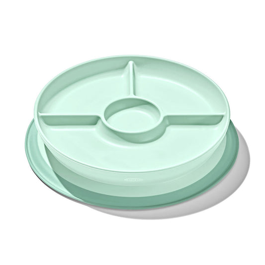 Stick & Stay Divided Plate - Opal