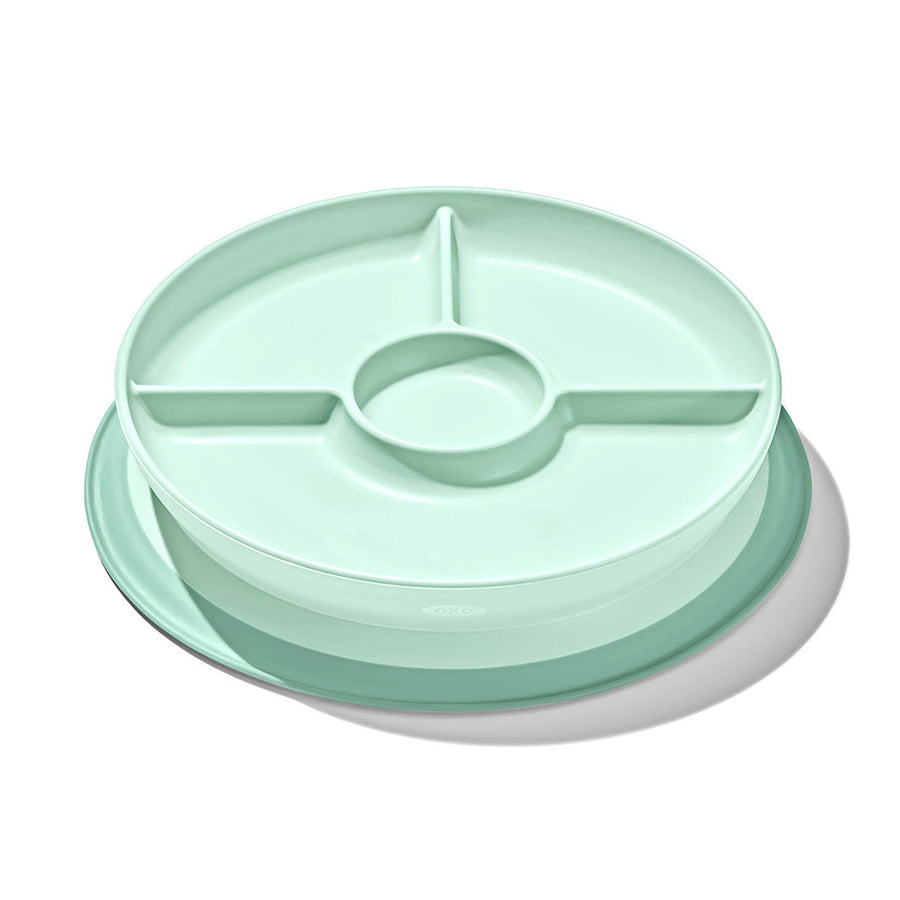 Stick & Stay Divided Plate - Opal