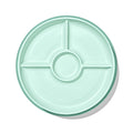 Stick & Stay Divided Plate - Opal