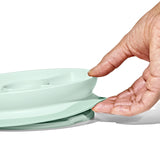 Stick & Stay Divided Plate - Opal