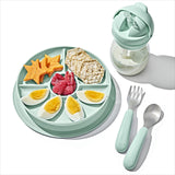 Stick & Stay Divided Plate - Opal