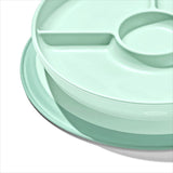 Stick & Stay Divided Plate - Opal