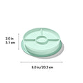 Stick & Stay Divided Plate - Opal