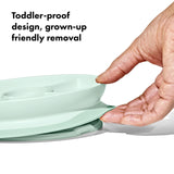 Stick & Stay Divided Plate - Opal