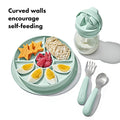 Stick & Stay Divided Plate - Opal
