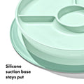 Stick & Stay Divided Plate - Opal
